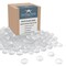 Nautical Crush Trading; Flat Marbles Vase Filler 0.68 Lb 70 pcs Frosted White Glass Pebble Vase Clear Glass Stones for Vases Flat Glass Marble for Craft and Home Décor; Category:Gems & Rocks; Image:2